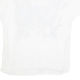 TRU Womens Printed Top White Animal Print L