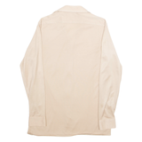 M TREND Womens Bardot Blouse Beige Collared Long Sleeve L