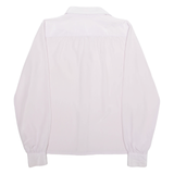 VALENTINE Womens Blouse Purple Collared Long Sleeve M