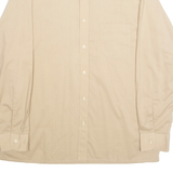 FAMILY FASHION Womens Shirt Beige Collared Long Sleeve XL