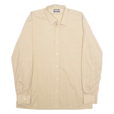 FAMILY FASHION Womens Shirt Beige Collared Long Sleeve XL