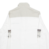 KASTELRUTHER SPATZEN Womens Blouse White Collared Long Sleeve L