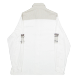 KASTELRUTHER SPATZEN Womens Blouse White Collared Long Sleeve L