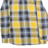 MULTIBLU Womens Printed Shirt Yellow Collared Long Sleeve Plaid M