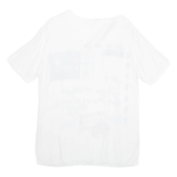HAMMERLE Womens Printed Top White Viscose Crazy Pattern L