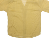 L'ARALDO Womens Blouse Green Collared L