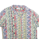 ALFRED DUNNER Womens Printed Shirt Green Collared Crazy Pattern M