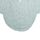 Womens Printed Top Blue Floral L