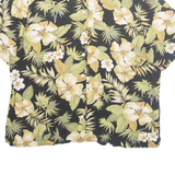 ERIKA Womens Printed Blouse Green Collared Floral L