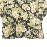 ERIKA Womens Printed Blouse Green Collared Floral L