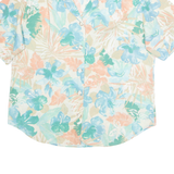 CRICKET LANE Womens Printed Blouse Blue Collared Floral L