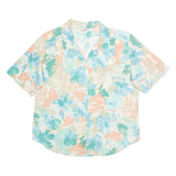 CRICKET LANE Womens Printed Blouse Blue Collared Floral L