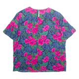 NORTON MCNAUGHTON Womens Printed Top Pink Fair Isle M