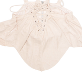 VERA & LUCY Womens Cropped Top Pink Sleeveless M