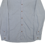 TED BAKER Mens Plain Shirt Grey Long Sleeve M