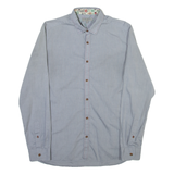 TED BAKER Mens Plain Shirt Grey Long Sleeve M