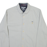 TED BAKER Mens Plain Shirt Grey Long Sleeve M