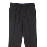 TOMMY HILFIGER Womens Trousers Black Regular Straight Wool W32 L27