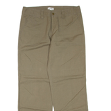 CALVIN KLEIN Womens Trousers Green Regular Straight Linen W32 L32