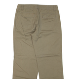 CALVIN KLEIN Womens Trousers Green Regular Straight Linen W32 L32