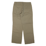 CALVIN KLEIN Womens Trousers Green Regular Straight Linen W32 L32