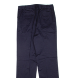 LANDS END Womens Trousers Blue Regular Straight W32 L33
