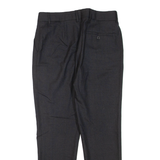 THEORY Mens Trousers Black Regular Tapered Wool W30 L28