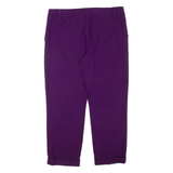 ALICE & OLIVIA Womens Trousers Purple Regular Tapered W34 L26