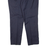 BOSS HUGO BOSS Mens Trousers Blue Regular Tapered Wool W36 L28