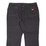 DICKIES Workwear Mens Jeans Black Regular Straight W42 L30