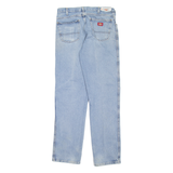 DICKIES Workwear Mens Jeans Blue Regular Tapered Stone Wash W32 L33