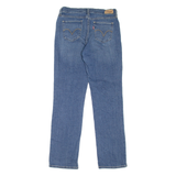 LEVI'S 505 Womens Jeans Blue Regular Straight Stone Wash W27 L32