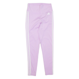ADIDAS Womens Leggings Purple Skinny S W22 L26