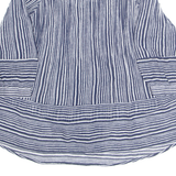 MAJIQUE WARDROBE Womens Blouse Blue Long Sleeve Striped M
