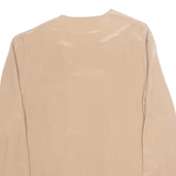 VERA MONT Womens Blouse Brown Long Sleeve Silk M