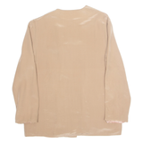 VERA MONT Womens Blouse Brown Long Sleeve Silk M