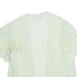 Womens Printed Blouse Green Floral M