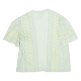 Womens Printed Blouse Green Floral M