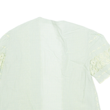 Womens Printed Blouse Green Floral M