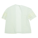 Womens Printed Blouse Green Floral M