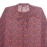 FRENCH CONNECTION Womens Printed Blouse Red Long Sleeve Animal Print M