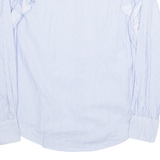 ZARA WOMEN Womens Printed Blouse Blue Long Sleeve Striped S