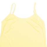 HEATHER VALLEY Womens Camisole Top Yellow M