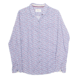 BARBOUR Slim Womens Printed Shirt Purple Collared Long Sleeve Floral M