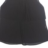 Womens Top Black Sleeveless Viscose M
