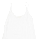 L.O.G.G Womens Camisole Top White Sleeveless Viscose M