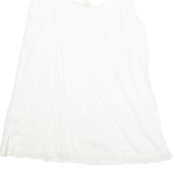 L.O.G.G Womens Camisole Top White Sleeveless Viscose M