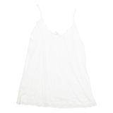 L.O.G.G Womens Camisole Top White Sleeveless Viscose M