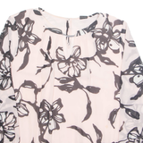 S.OLIVER Womens Printed Blouse Pink Long Sleeve Floral M