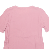 TOM TAILOR Womens Top Pink Viscose S